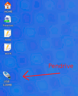  Icono que representa al pendrive en KDE 