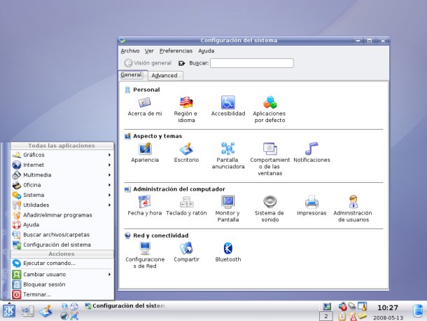  KUbuntu Configuración del Sistema 