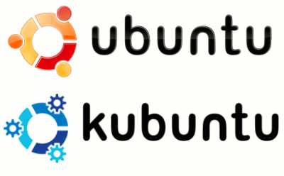  Logotipos de Ubuntu y KUbuntu 