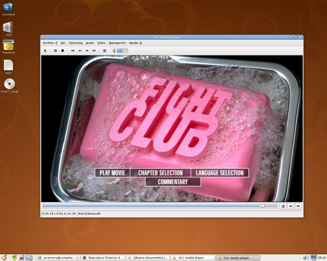  VLC reproduciendo un DVD 