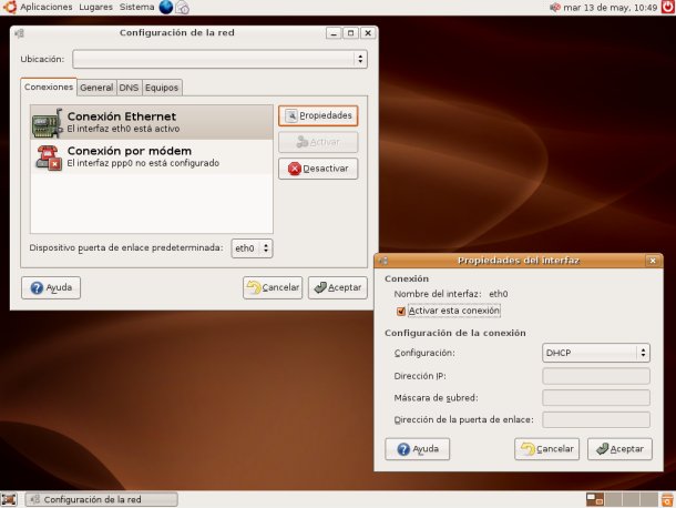  Configuración de Red en Ubuntu